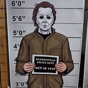 Michael Myers Halloween Mugshot Poster